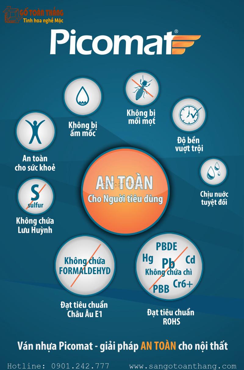 Tấm Nhựa Picomat có nhiều ưu điểm