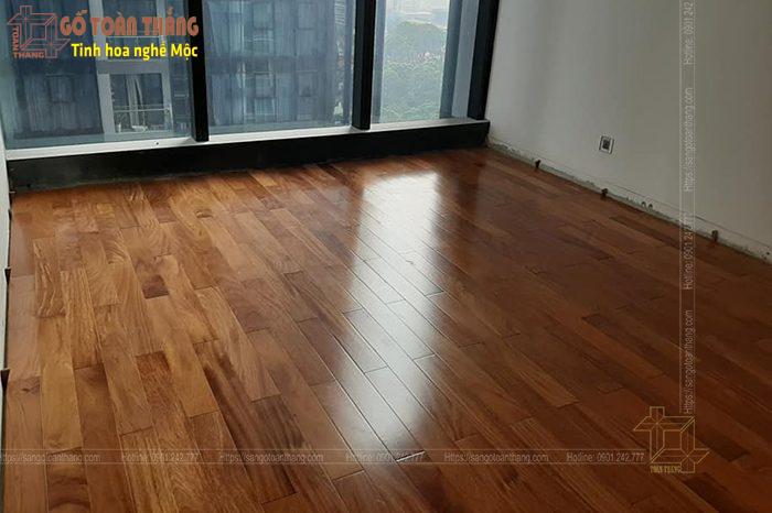 Sàn gỗ Gõ đỏ 15x90x750mm 2 Sàn gỗ Gõ đỏ 15x90x750mm - Ảnh 2