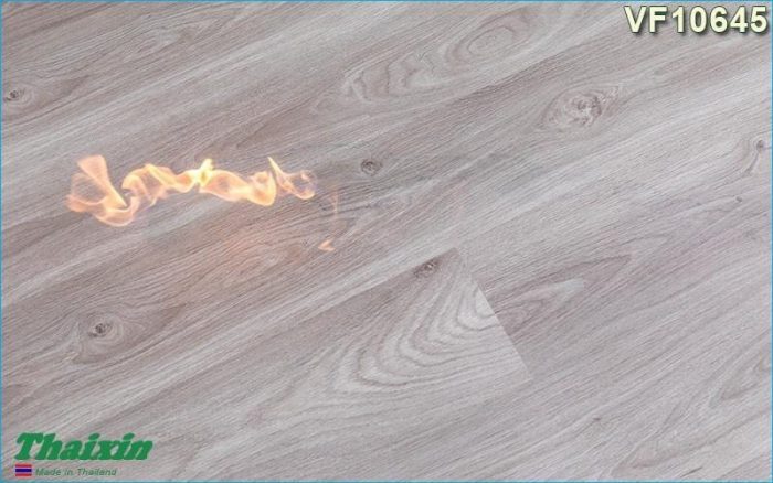 Độ chống cháy của sàn nhựa NC Floor còn cao hơn các dòng gỗ công nghiệp