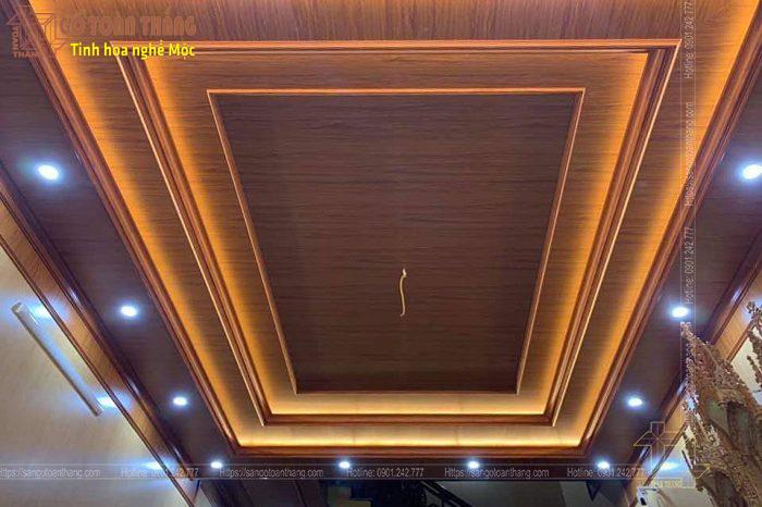 Trần Nhựa Nano vân gỗ 1 Trần Nhựa Nano vân gỗ