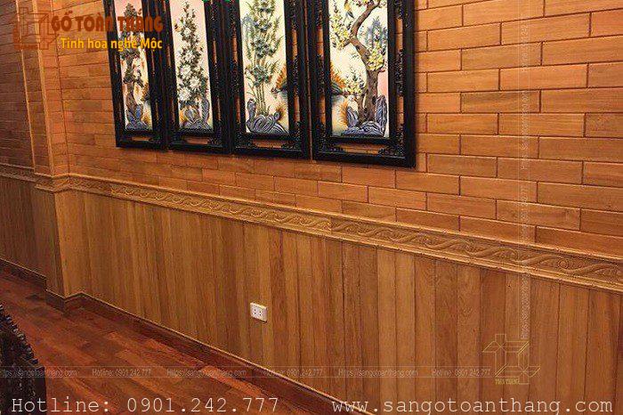 Ốp tường gỗ Gõ đỏ 9 Ốp tường gỗ Gõ đỏ - Ảnh 9