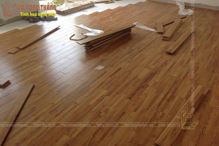 Sàn gỗ Sồi ghép thanh 1 Sàn gỗ Sồi ghép thanh