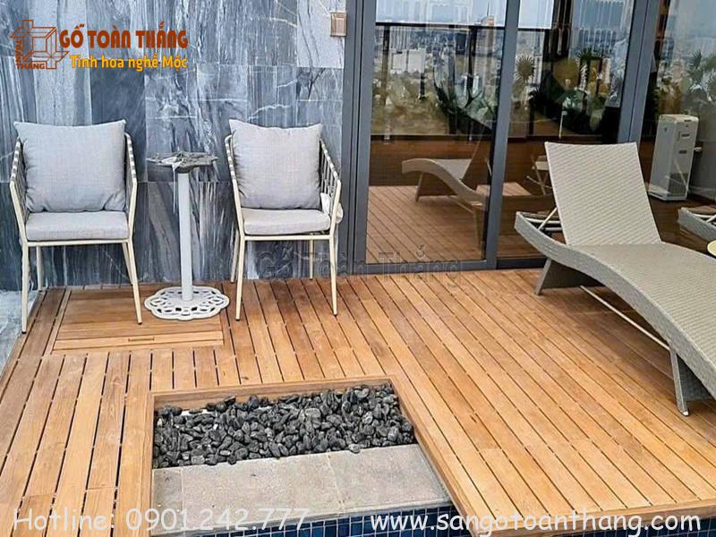 Sàn gỗ Teak ngoài trời nhập khẩu Nam Mỹ