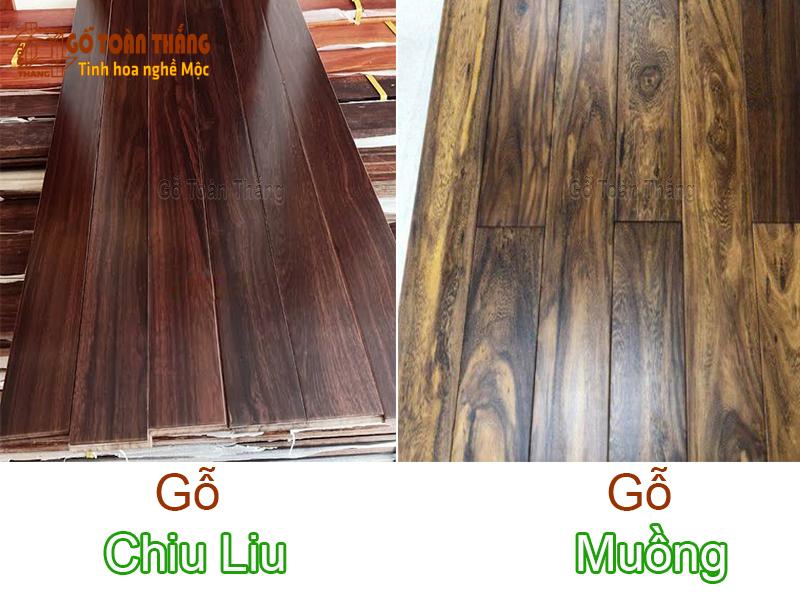 Cách phân biệt Gỗ Chiu Liu và Muồng đen