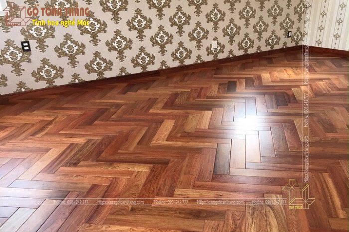 Sàn gỗ Giáng Hương xương cá 3 Sàn gỗ Giáng Hương xương cá - Ảnh 3