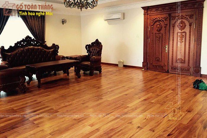 Sàn gỗ Gõ đỏ Lào 15x90x600mm 6 Sàn gỗ Gõ đỏ Lào 15x90x600mm - Ảnh 6