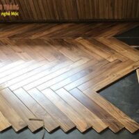 Sàn gỗ Teak Xương cá 9