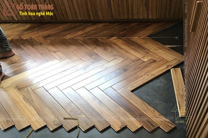 Sàn gỗ Teak Xương cá 4 Sàn gỗ Teak Xương cá - Ảnh 4