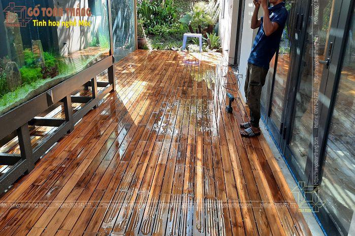 Sàn Gỗ Teak (Giá Tỵ) ngoài trời 5 Sàn Gỗ Teak (Giá Tỵ) ngoài trời - Ảnh 5