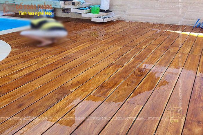 Sàn Gỗ Teak (Giá Tỵ) ngoài trời 3 Sàn Gỗ Teak (Giá Tỵ) ngoài trời - Ảnh 3