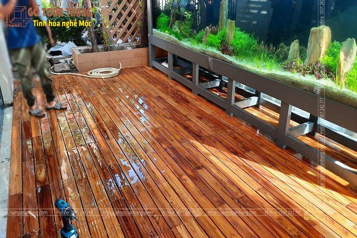 Sàn Gỗ Teak (Giá Tỵ) ngoài trời 2 Sàn Gỗ Teak (Giá Tỵ) ngoài trời - Ảnh 2