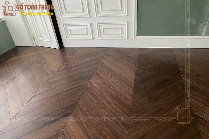 Sàn gỗ Óc Chó Xương cá 10 Sàn gỗ Óc Chó Xương cá - Ảnh 10