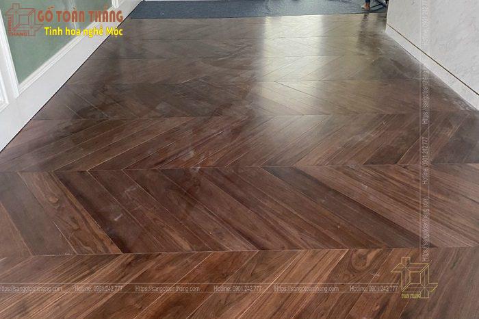 Sàn gỗ Óc Chó Xương cá 8 Sàn gỗ Óc Chó Xương cá - Ảnh 8