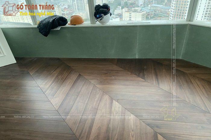 Sàn gỗ Óc Chó Xương cá 9 Sàn gỗ Óc Chó Xương cá - Ảnh 9