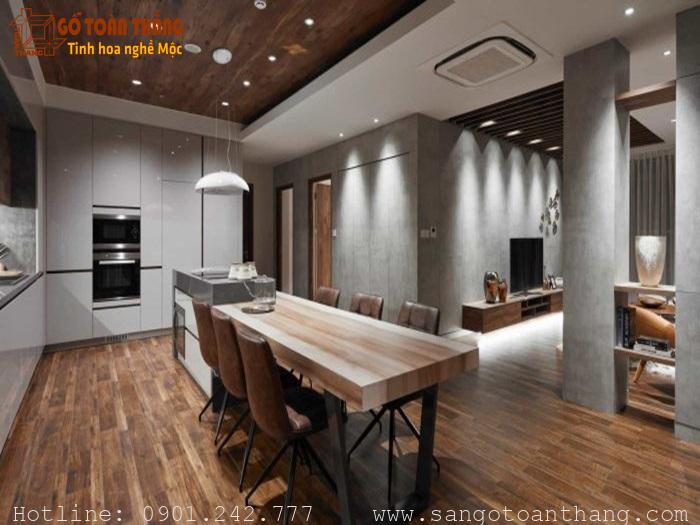 Gỗ An Cường: Phân loại, ứng dụng & báo giá mới năm 2026 21 Nội thất kết hợp sàn gỗ An Cường cùng tông màu