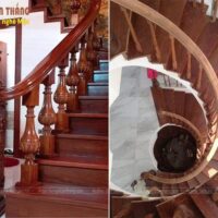 Cầu thang gỗ Căm Xe 13