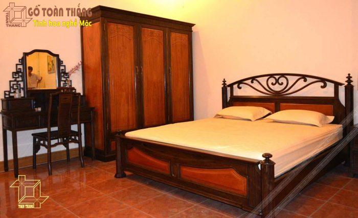 Nội thất gỗ Chiu Liu có tốt không? Cách phối màu sang trọng 11 Giường gỗ Chiu Liu kết hợp với Gõ đỏ trẻ trung hiện đại