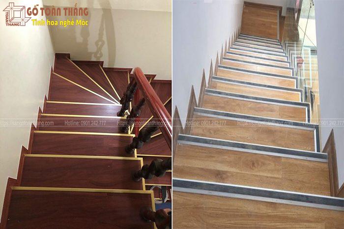 Sàn nhựa ốp cầu thang 4 Sàn nhựa ốp cầu thang - Ảnh 4