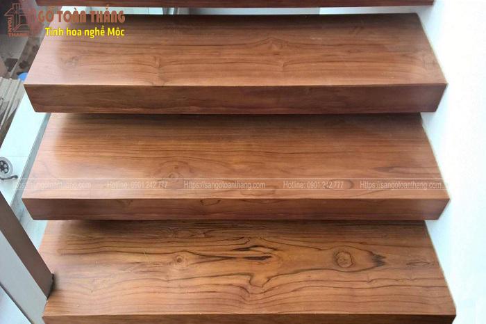 Cầu thang gỗ Teak Lào 2 Cầu thang gỗ Teak Lào - Ảnh 2