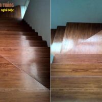 Cầu thang gỗ Teak Lào 6