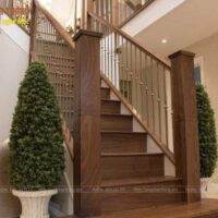 Cầu thang gỗ Óc Chó (Walnut) 14