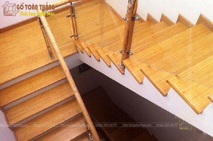 Cầu thang gỗ Tre ép 5 Cầu thang gỗ Tre ép - Ảnh 5