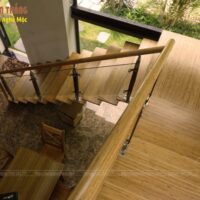 Cầu thang gỗ Tre ép 11