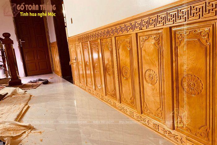 Ốp tường gỗ Gõ đỏ 1 Ốp tường gỗ Gõ đỏ