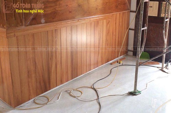 Ốp tường gỗ tự nhiên muốn cầu kì thì Gia chủ phải chấp nhận tốn kém