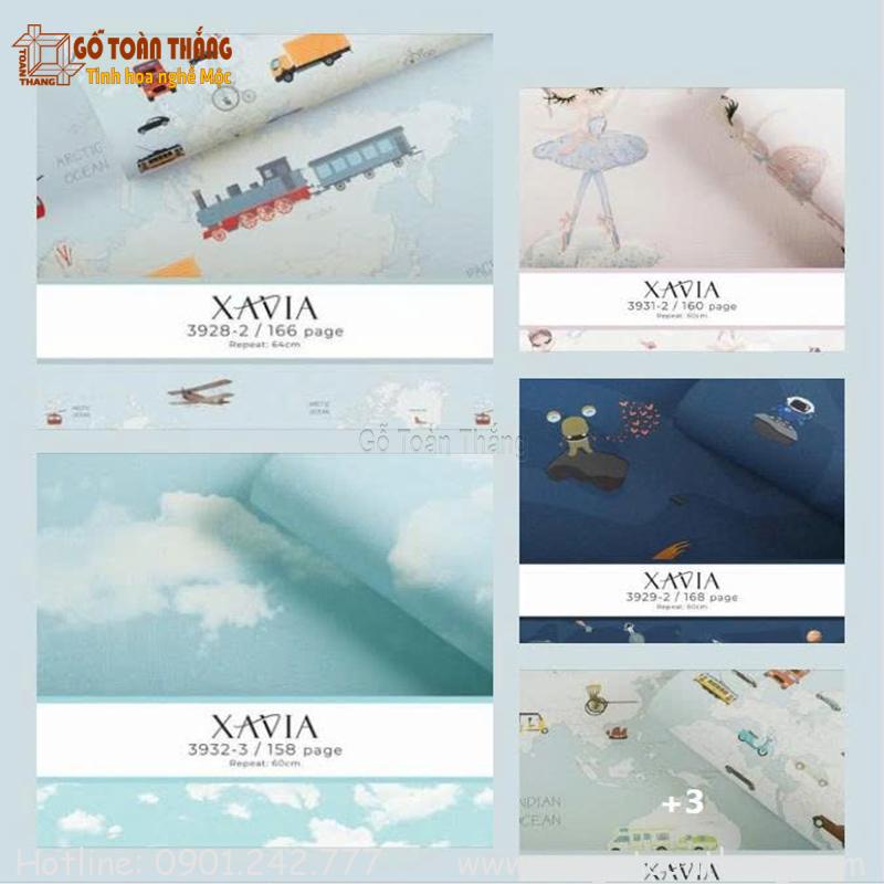 Thương hiệu giấy dán tường XAVIA rất quen thuộc Thương hiệu giấy dán tường XAVIA rất quen thuộc