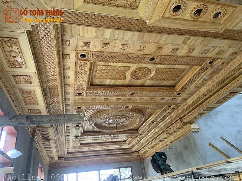 Trần gỗ Pơ Mu có thể sử dụng cho mọi không gian Trần gỗ Pơ Mu có thể sử dụng cho mọi không gian