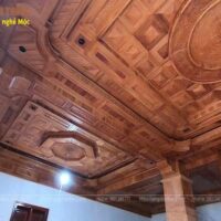 Trần Gỗ Gõ đỏ Tự nhiên 7