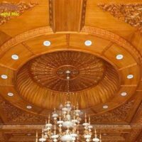 Trần Gỗ Gõ đỏ Tự nhiên 5