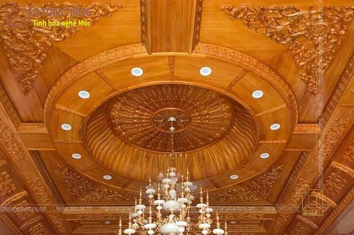 Trần Gỗ Gõ đỏ Tự nhiên 2 Trần Gỗ Gõ đỏ Tự nhiên - Ảnh 2