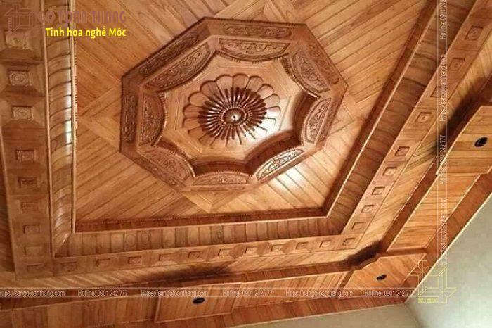 Trần Gỗ Gõ đỏ Tự nhiên 3 Trần Gỗ Gõ đỏ Tự nhiên - Ảnh 3