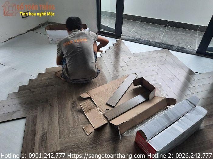 Sàn gỗ Kosmos X15-5 khi lên sàn