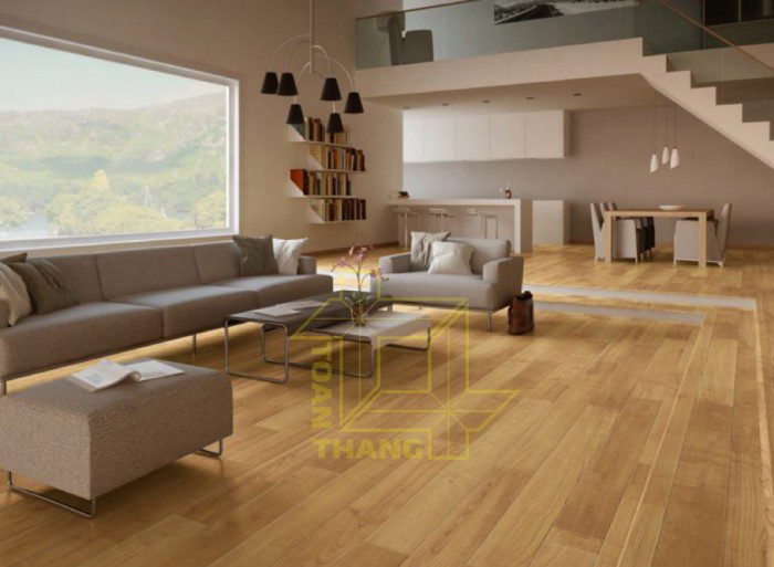 Sàn gỗ Công nghiệp mang lại nét sang trọng cho căn hộ