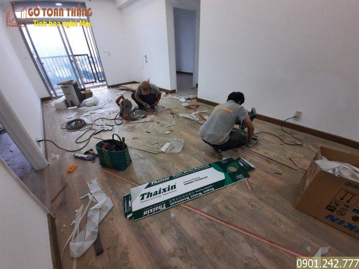 Công trình thi công sàn gỗ Thaixin VF10635