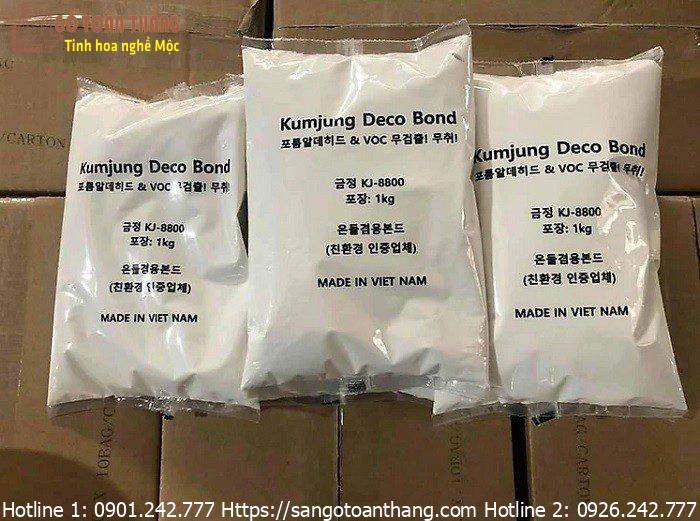 Keo dán sàn nhựa Kumjung đóng bịch Nilon 1kg