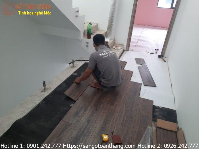 Công trình sàn gỗ công nghiệp Royal tại Long Thành