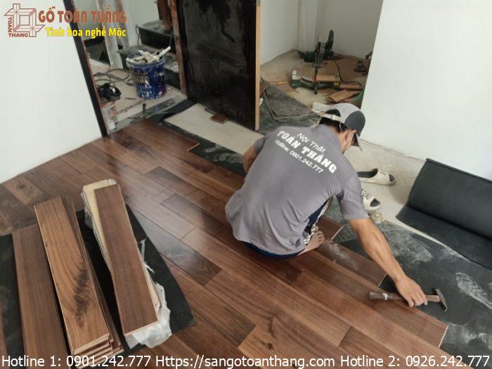 Sàn gỗ tự nhiên là thế mạnh hàng đầu của nội thất Toàn Thắng
