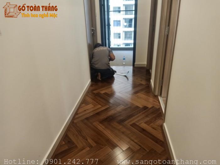 Sàn gỗ Óc Chó Xương cá 13 Sàn gỗ Óc Chó Xương cá - Ảnh 13