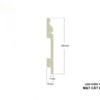 Len tường nhựa 150mm B15-7 5