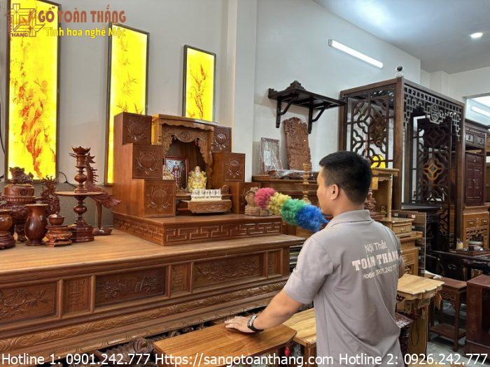 Bàn thờ Toàn Thắng là nơi cung cấp nhiều mẫu bàn thờ Thần Tài và vật phẩm phong thủy