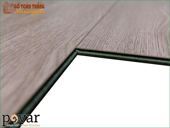 Povar sở hữu cốt HDF chống ẩm lõi xanh