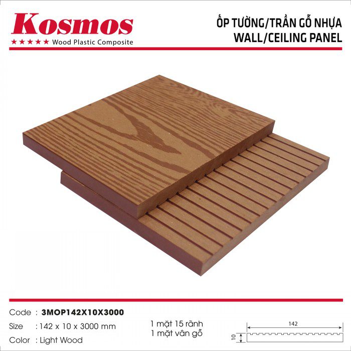 Thanh đa năng gỗ nhựa Koswood 10x142mm