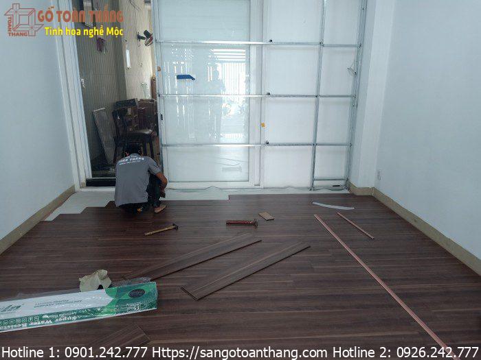 Hoàn thiện công trình thi công sàn gỗ Thaixin VF1082