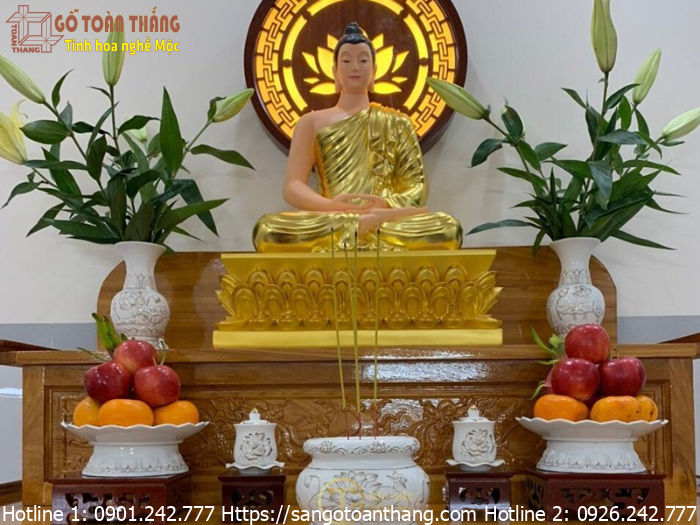 Bàn thờ Phật phù hợp với nhiều không gian thờ cúng 