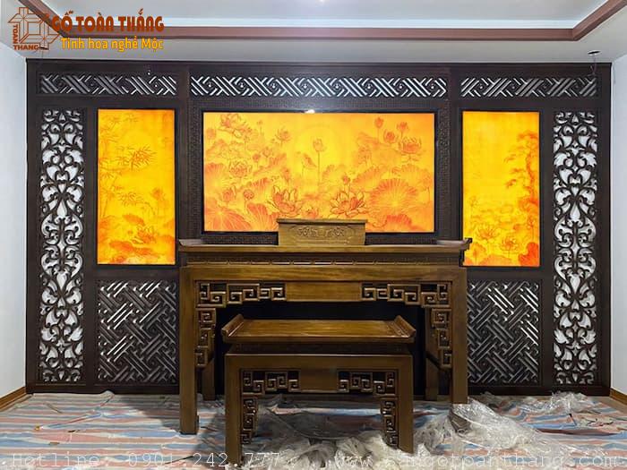 Giấy dán tường phòng thờ Giấy dán tường phòng thờ