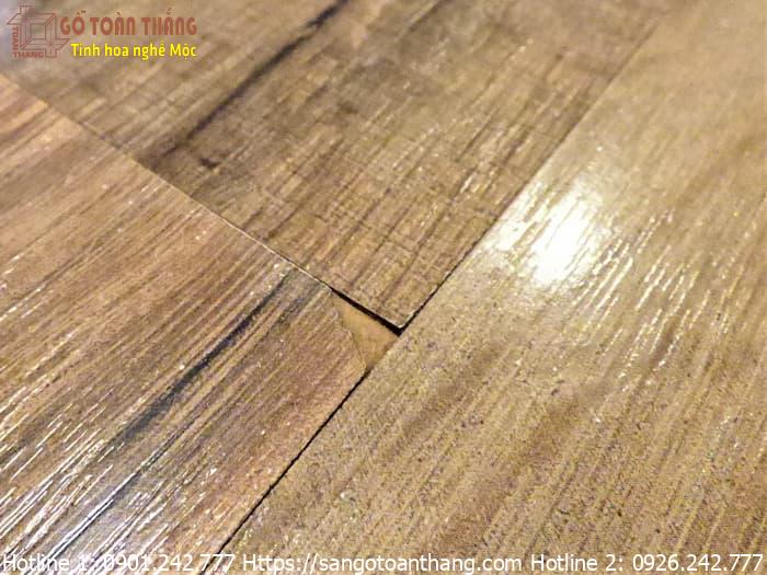 Sàn gỗ bị hở mạch